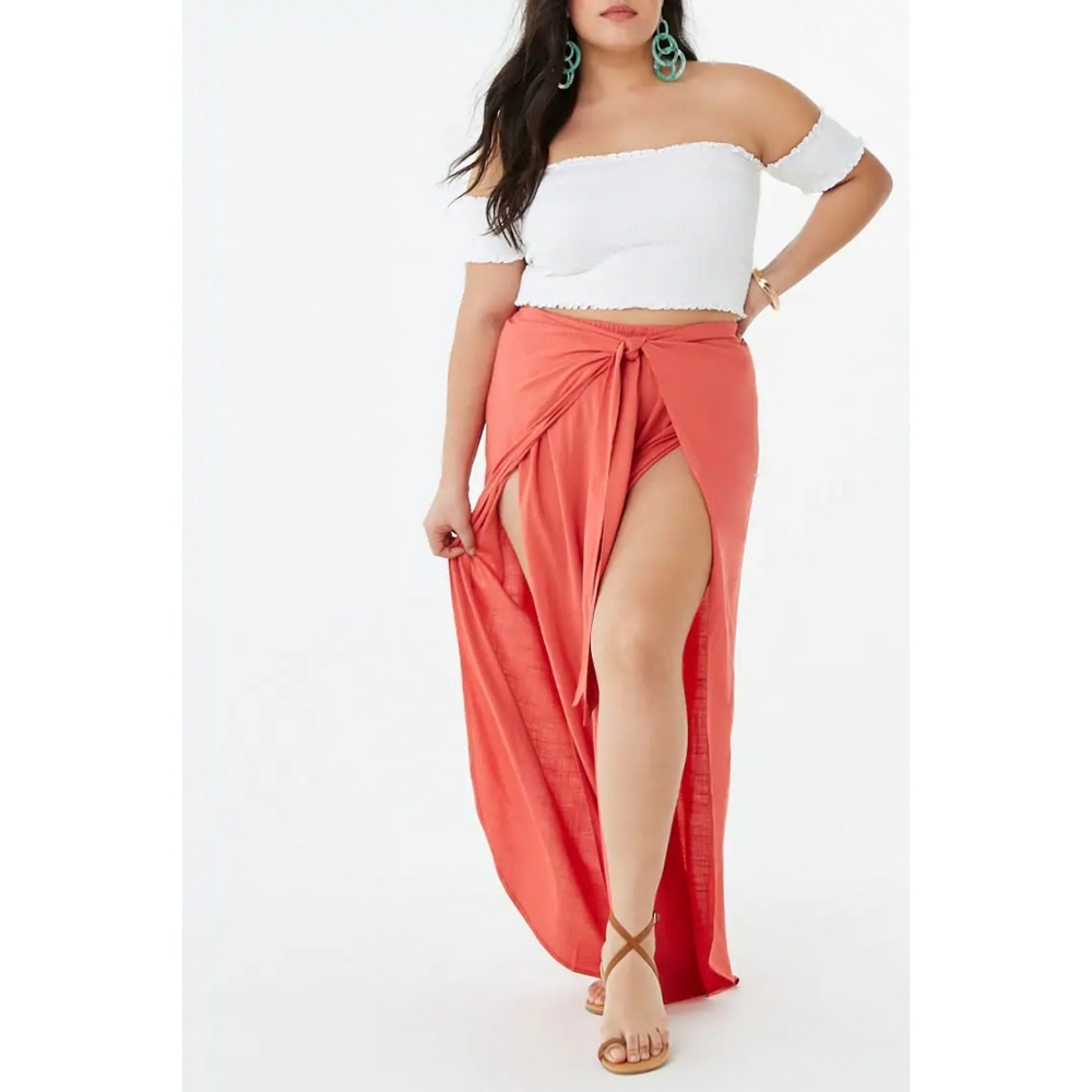 Coral Tulip Woven Pants